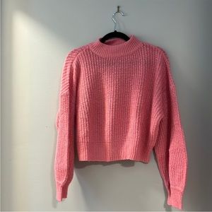 Seven sisters pink knit sweater